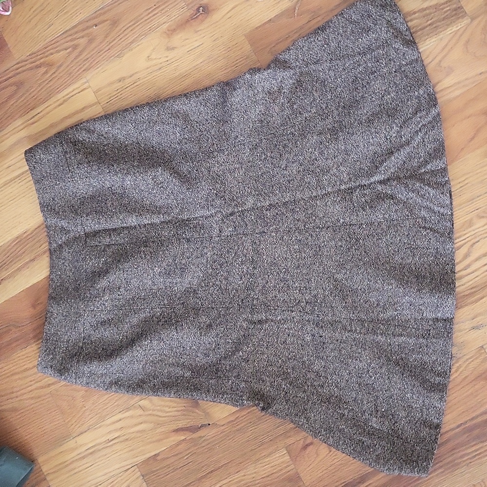 Vintage Talbots Wool Silk Tweed Flare Skirt size 4 fully  lined